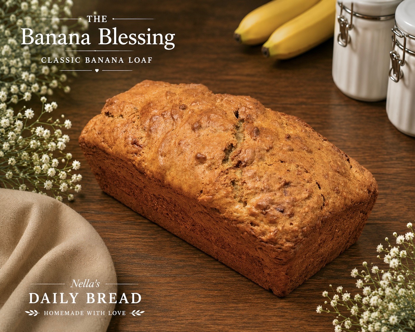 The Banana Blessing classic banana loaf
